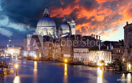 Picture of Venice - Grand Canal and Basilica Santa Maria della Salute